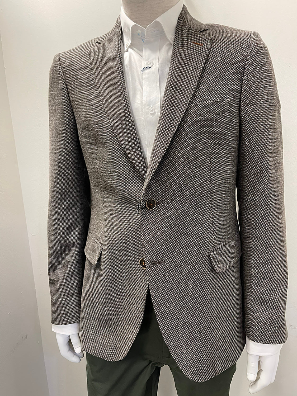 FLORENTINO WOOL / COTTON TEXTURED BLAZER 323933