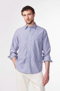 NN07 COLBY PIMA COTTON TENCEL STRIPE L/S SHIRT 5329