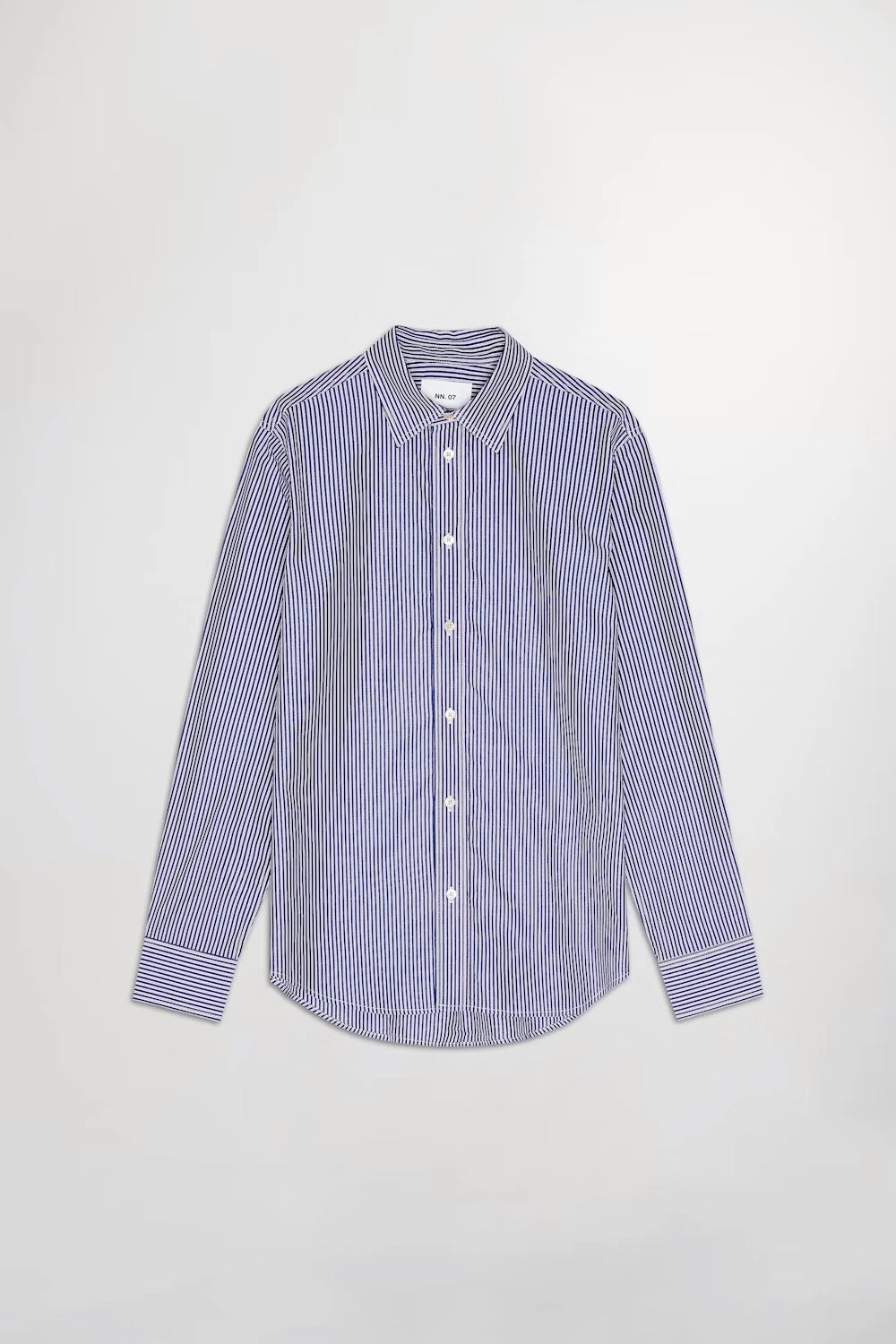 NN07 COLBY PIMA COTTON TENCEL STRIPE L/S SHIRT 5329
