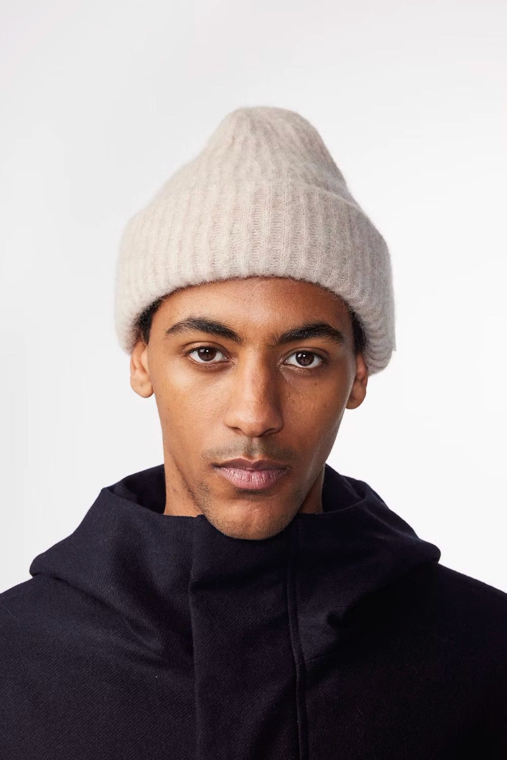 NN07 ALPACA WOOL BLEND RIBBED BEANIE 6651