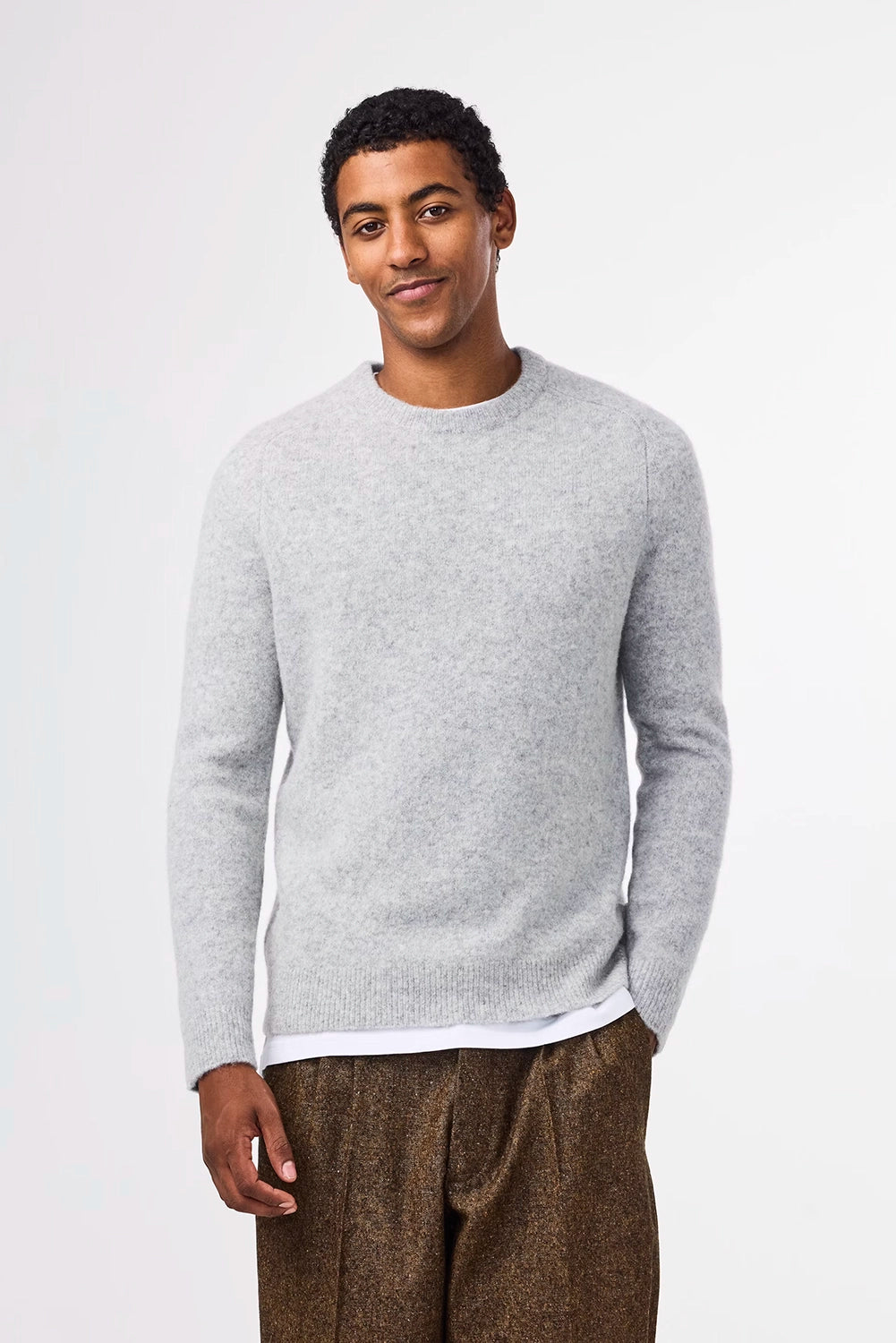 NN07 JOHN ULTRA SOFT WOOL BLEND BOUCLE CREW KNIT 6683