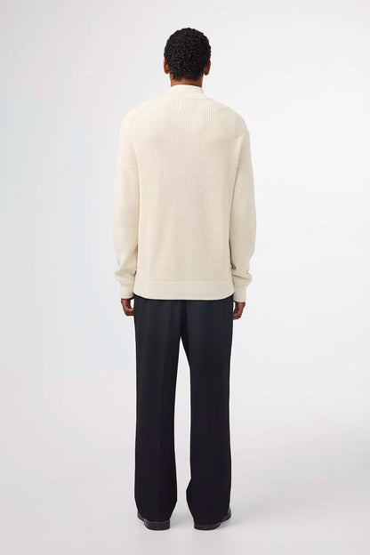 NN07 JACOBO COTTON HALF ZIP CARDIGAN STITCH KNIT 6470