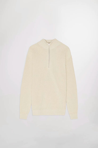 NN07 JACOBO COTTON HALF ZIP CARDIGAN STITCH KNIT 6470
