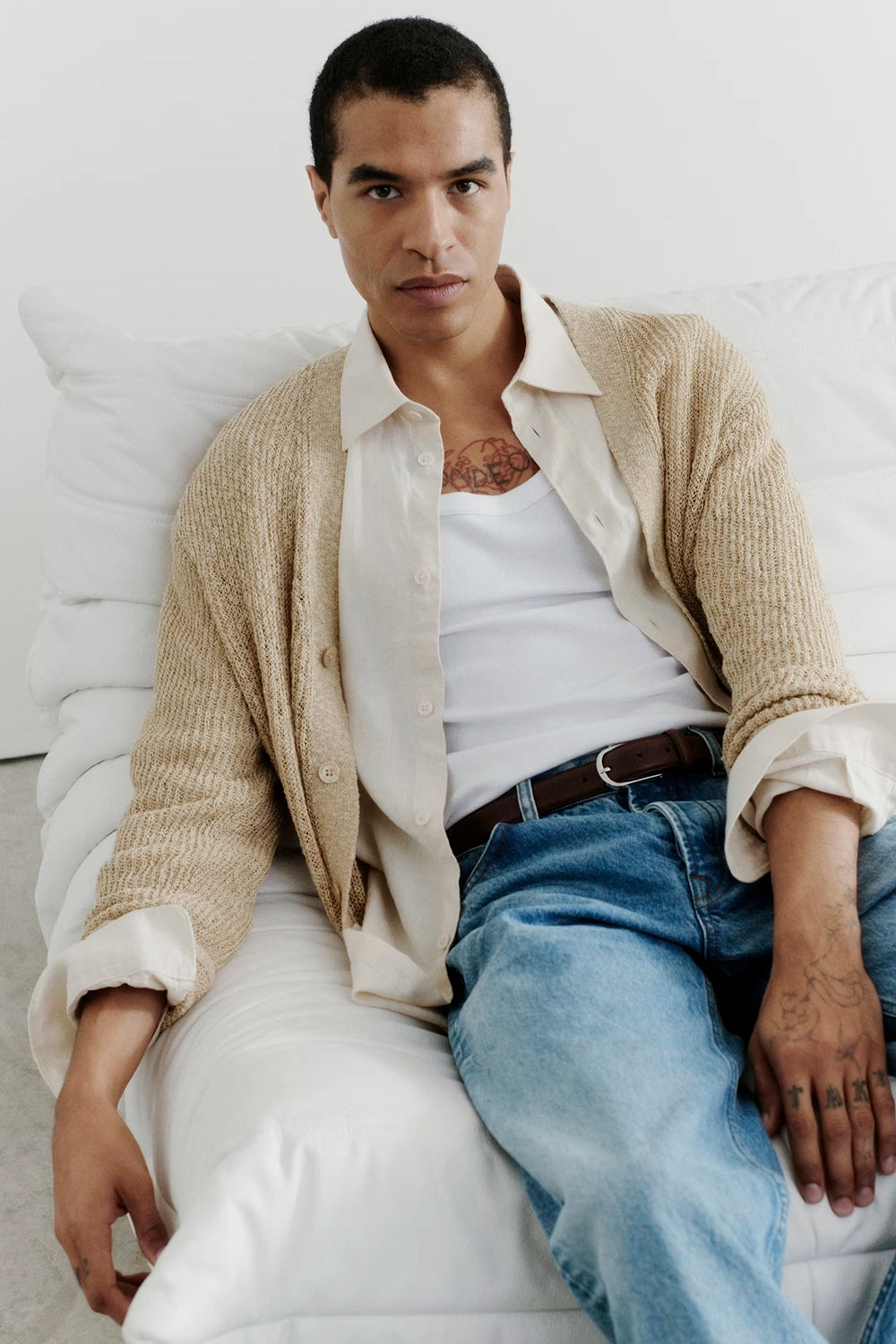 NN07 ENZO 100% SOFT FEEL LINEN L/S SHIRT 5708