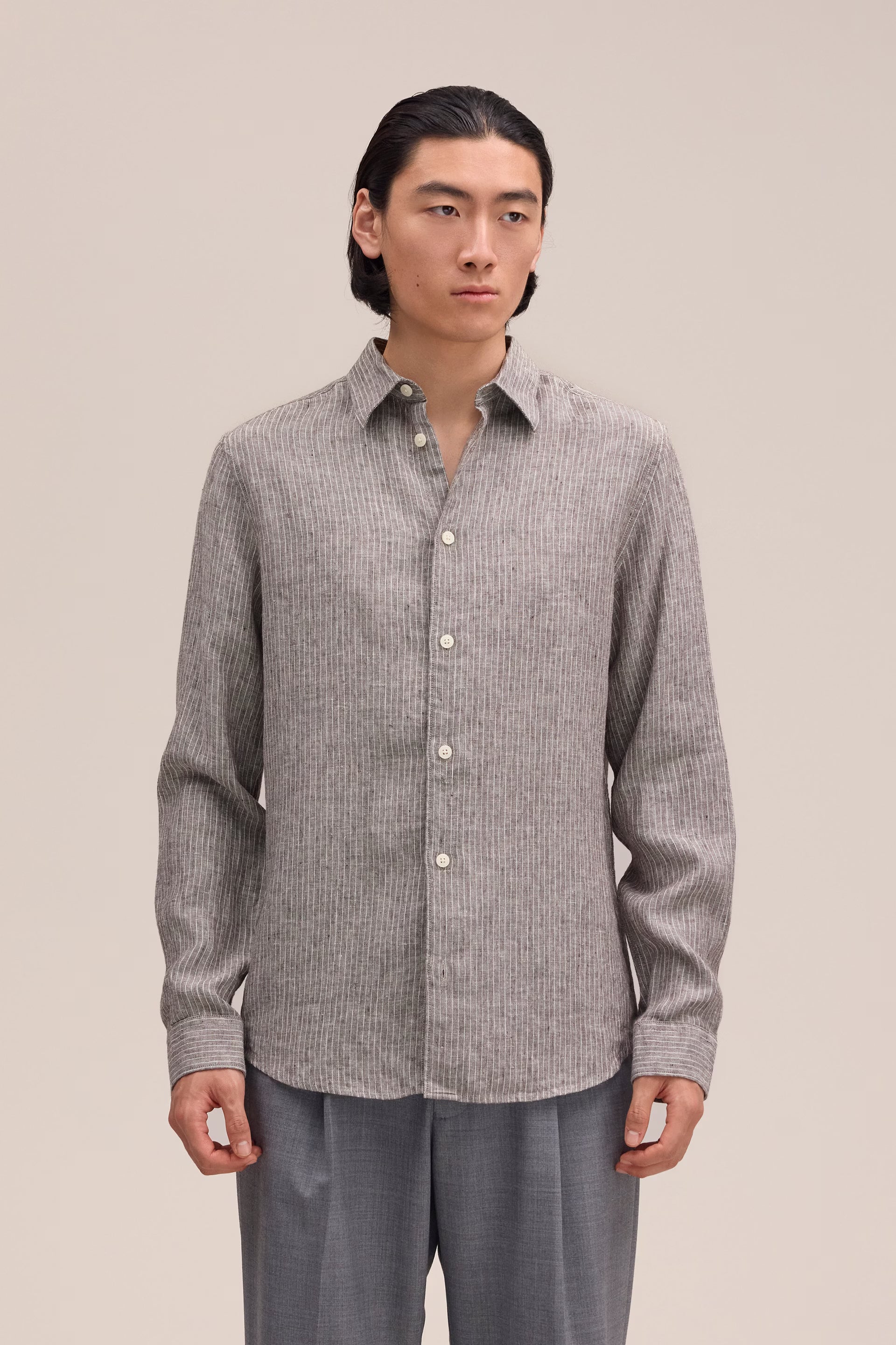 NN07 ENZO 100% LINEN L/S SHIRT 5728
