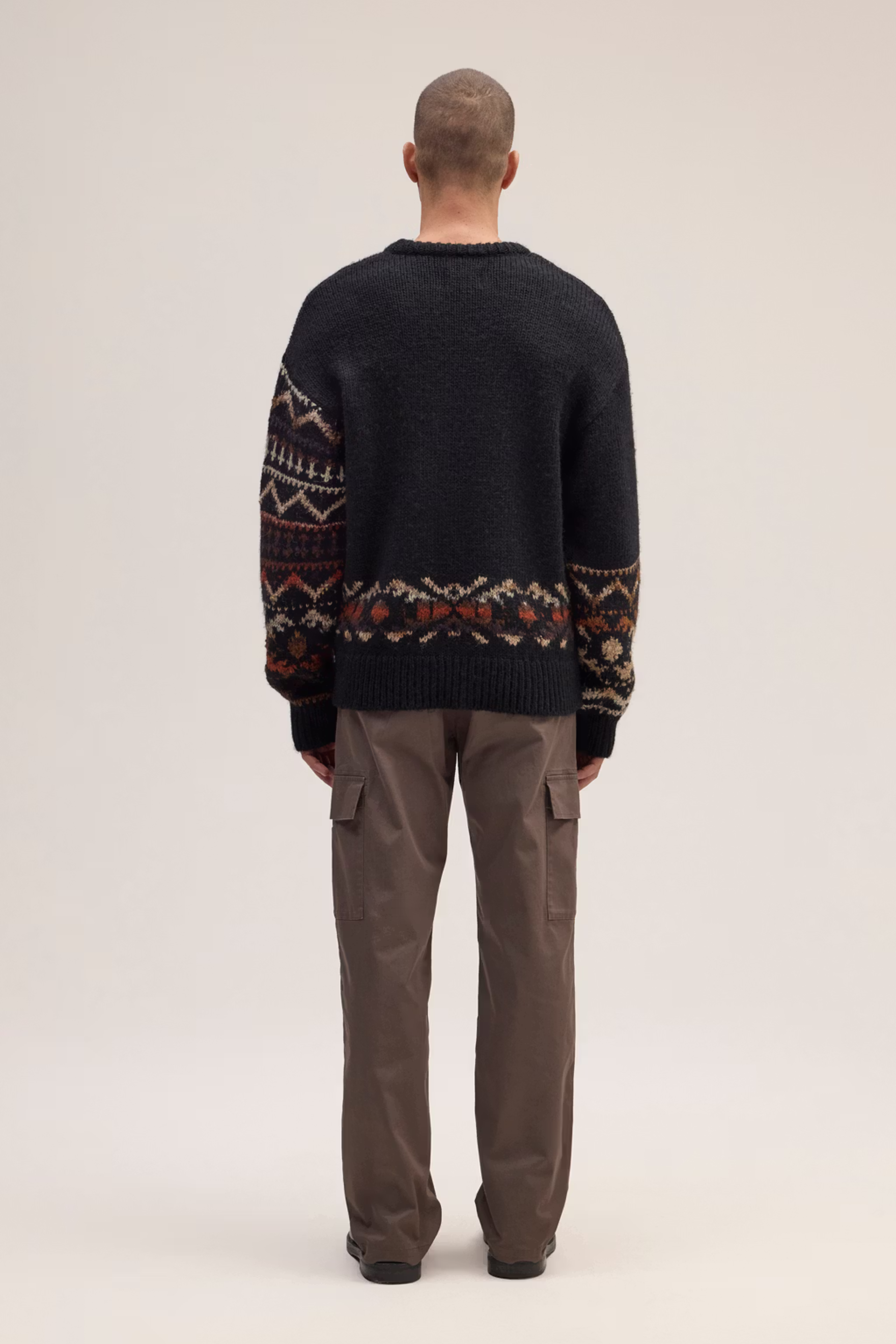 NN07 EMIL 60032 WOOL ALPACA MIX CHUNKY CREW KNIT