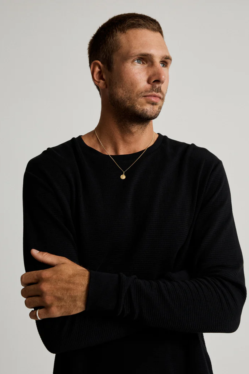 MR SIMPLE SMITH L/S WAFFLE TSHIRT M033211