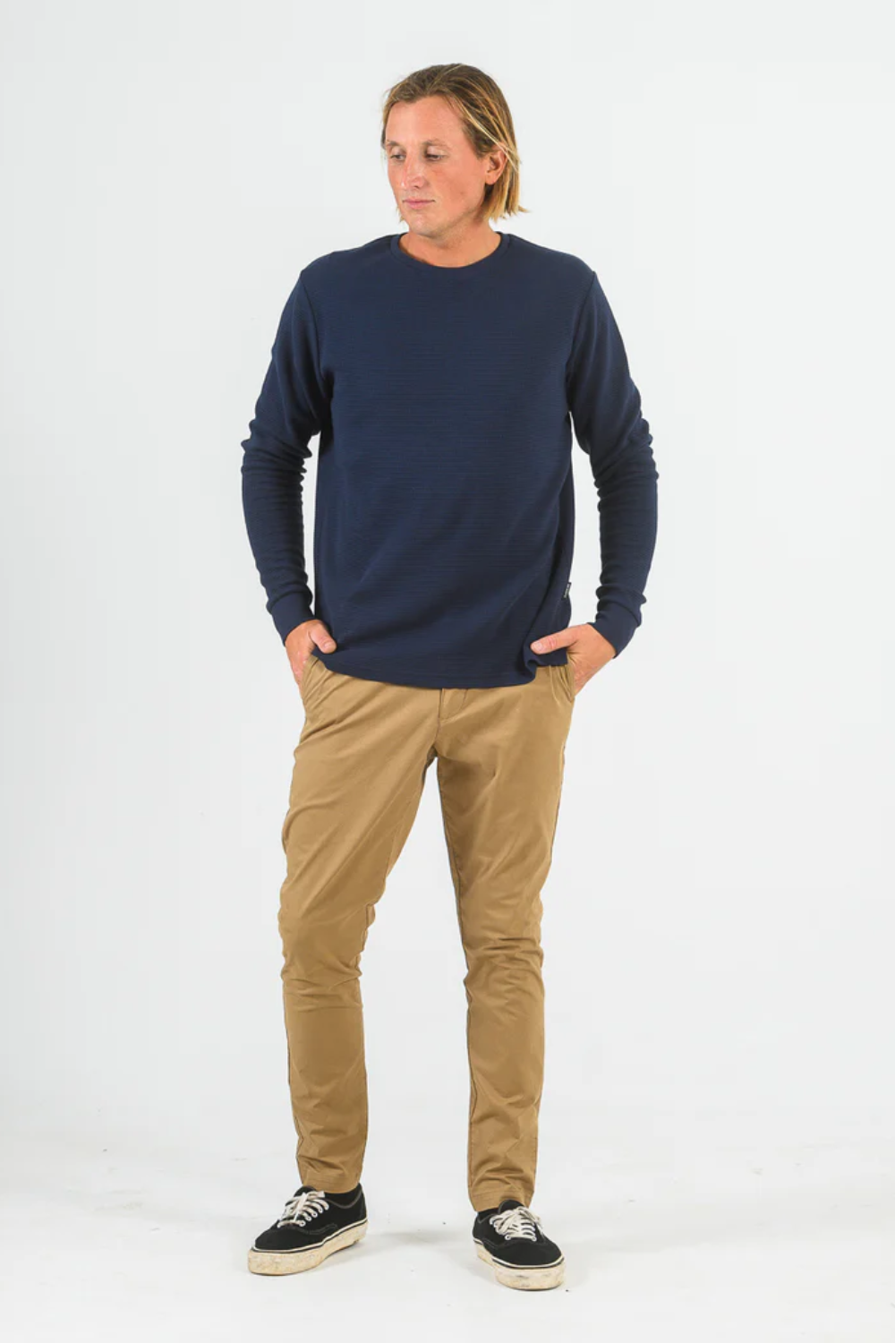 MR SIMPLE SMITH L/S WAFFLE TSHIRT M033131