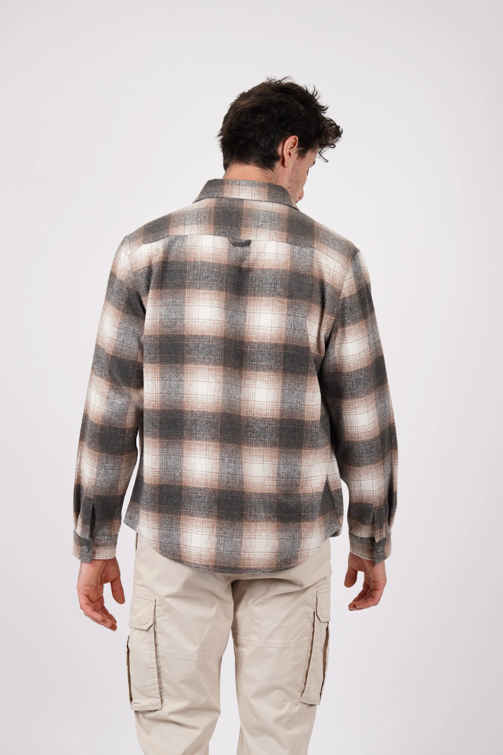 JAMES HARPER LARGE CHECK WOOL MIX OVERSHIRT JHJ154