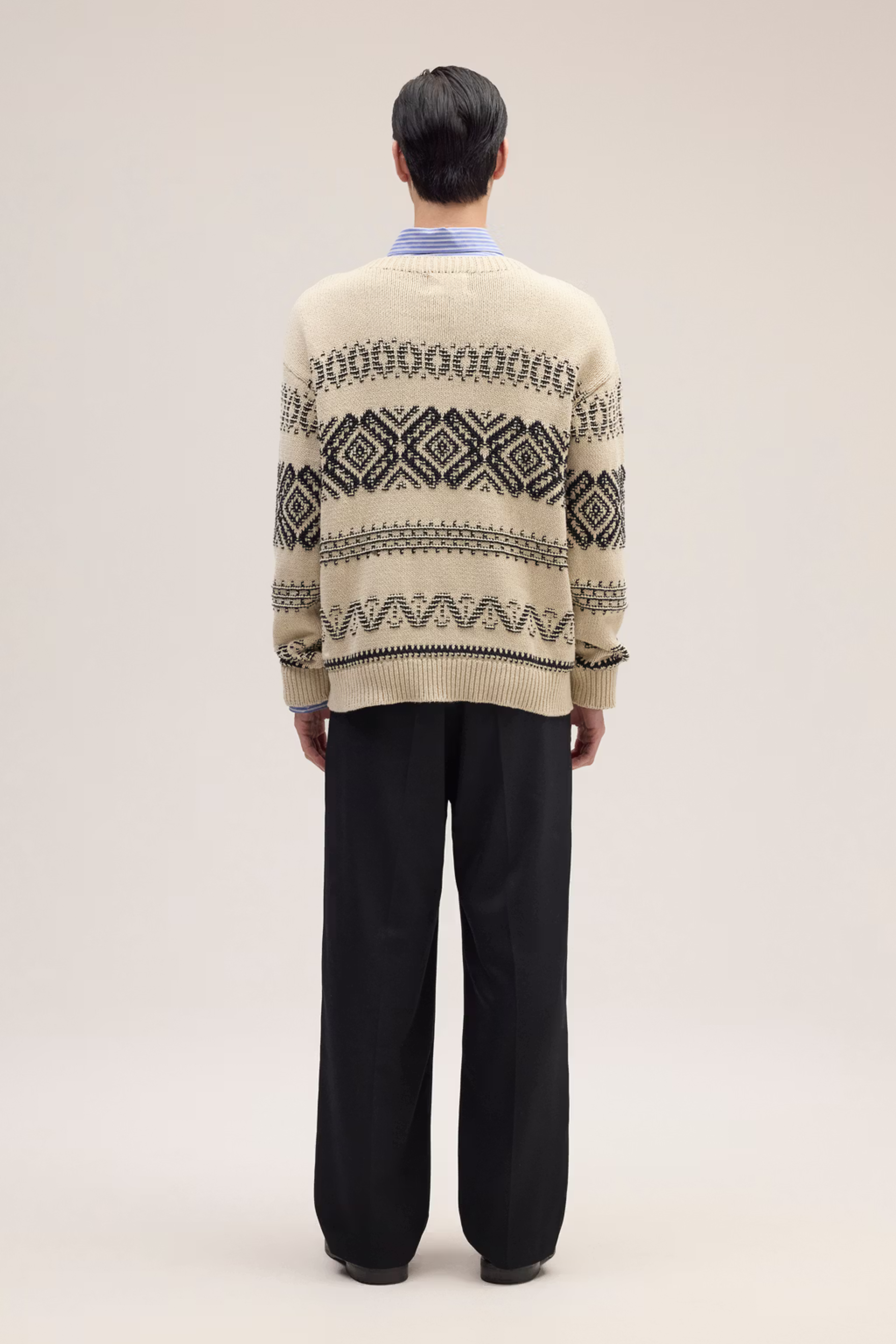 NN07 TODD ORGANIC COTTON JACQUARD CHUNKY KNIT