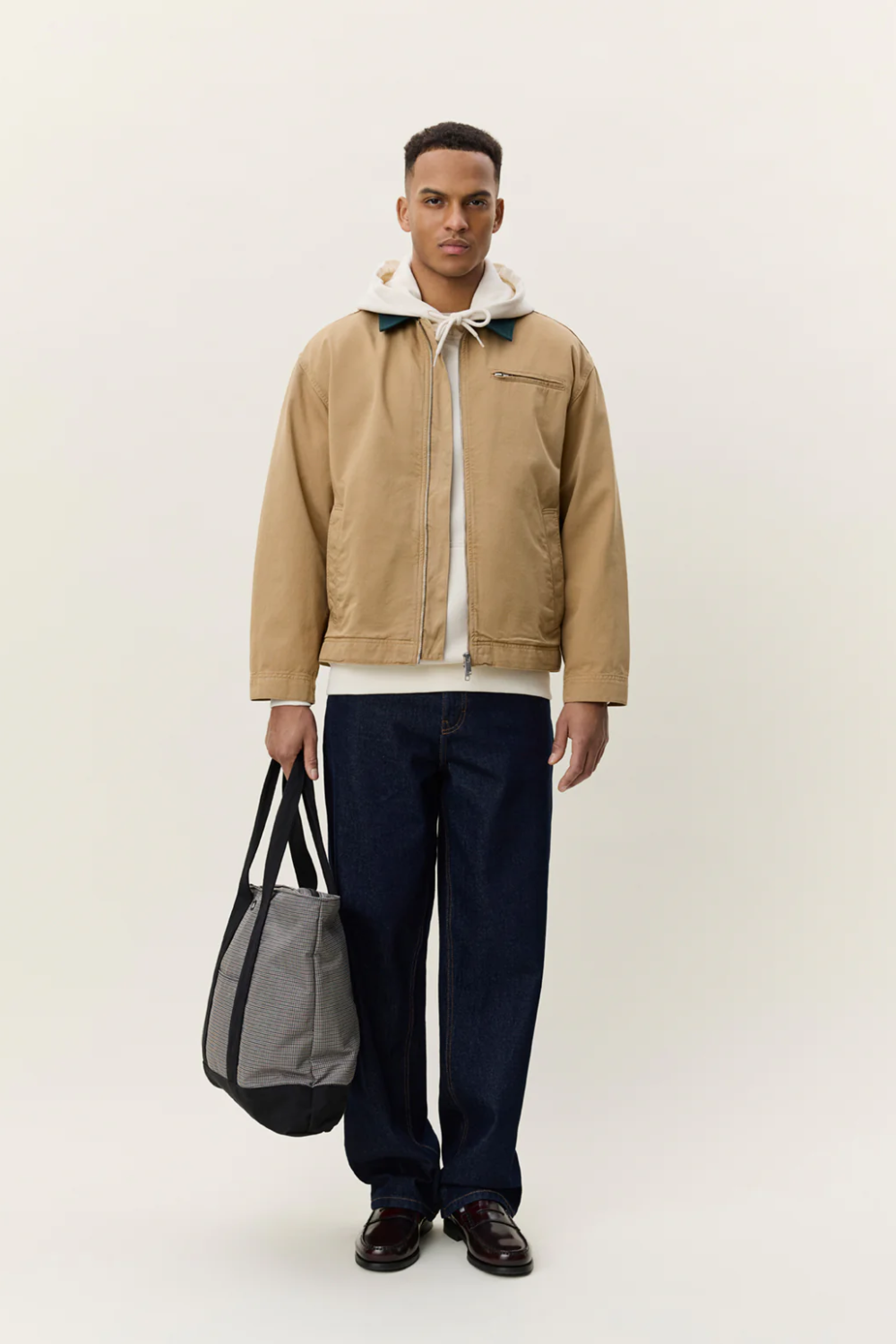 LES DEUX TWILL ZIPPER JACKET 1001841