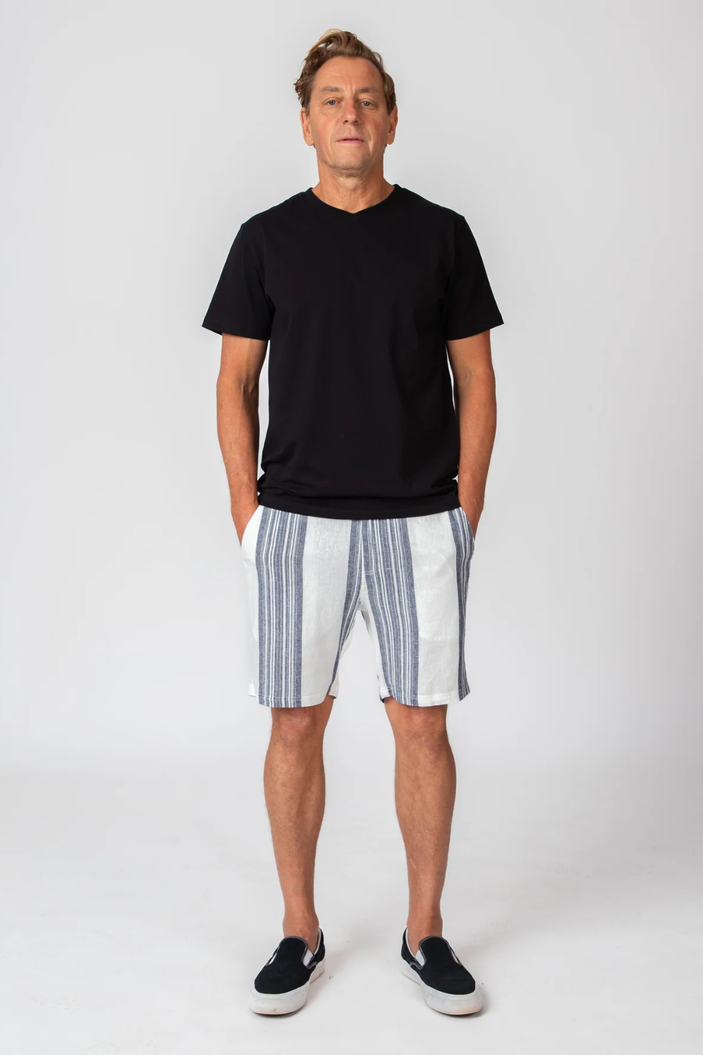 MR SIMPLE SUN LOUNGE STRIPE TANNER 3.0 LINEN SHORT M104404