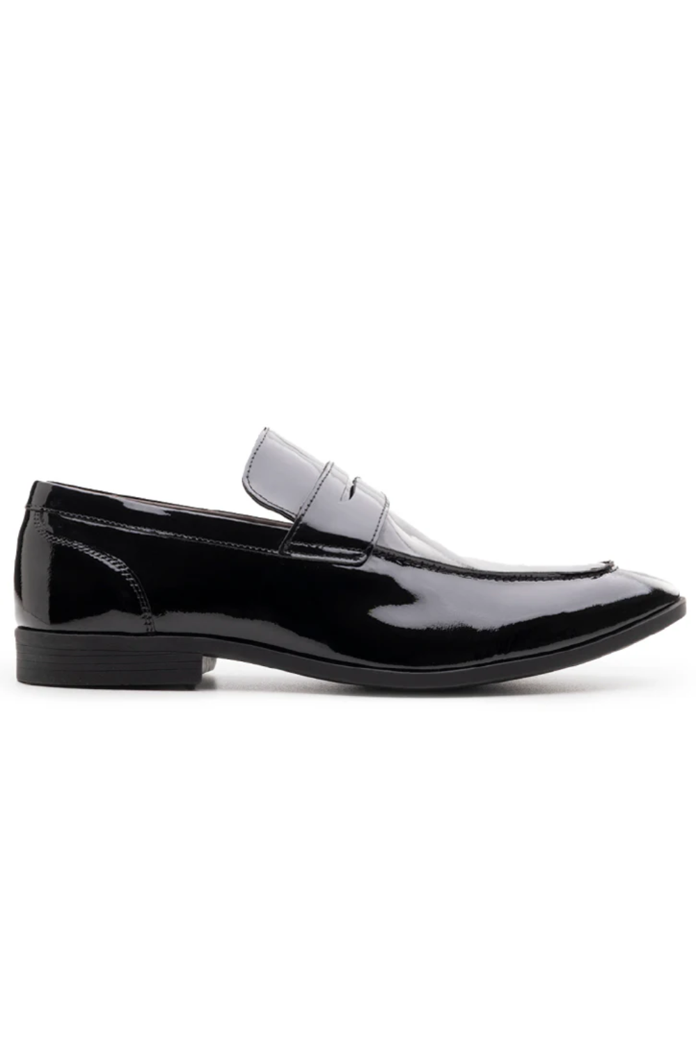 FERRACINI CALVIN PATENT LEATHER SLIP ON DRESS SHOE 3806