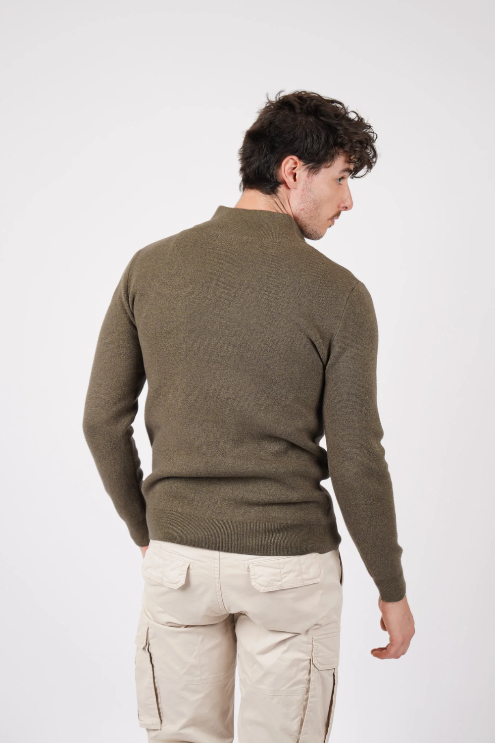 JAMES HARPER 1/4 ZIP NECK COTTON KNIT JHK84