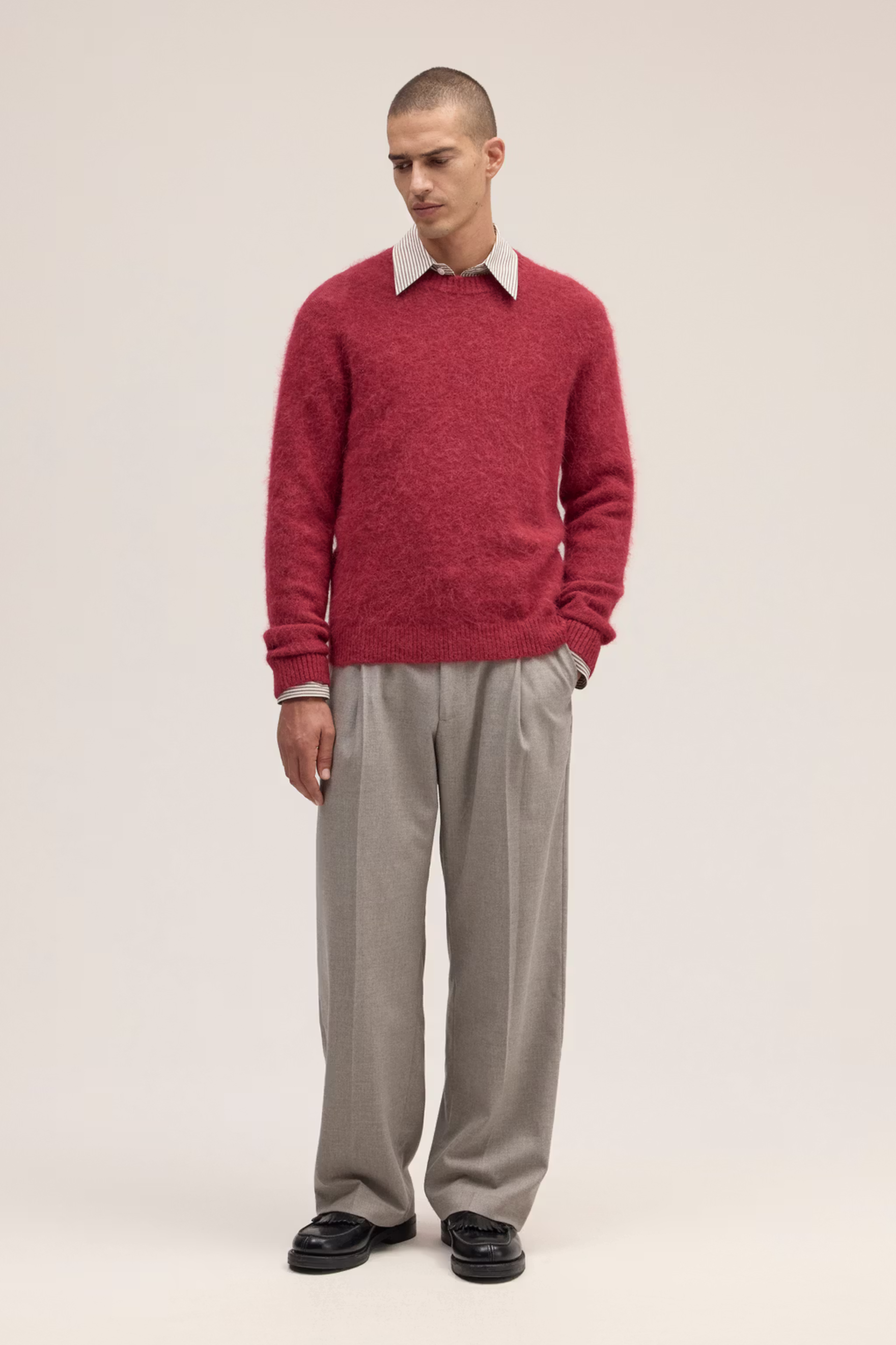 NN07 RUSSELL LUXURY ALPACA MIX CREW KNIT