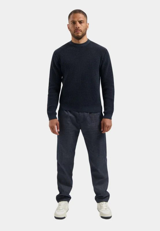 DSTREZZED LEONES WAFFLE COTTON CREW NECK 404940