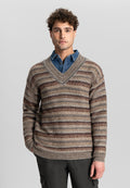DSTREZZED IGOR RELAXED V-NECK WOOL BLEND KNIT 405610