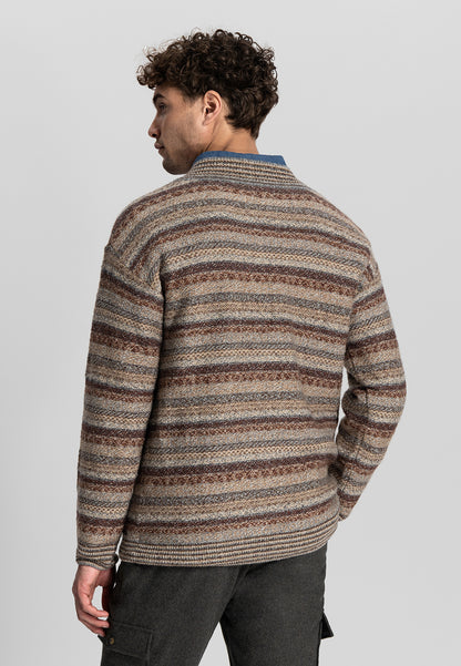 DSTREZZED IGOR RELAXED V-NECK WOOL BLEND KNIT 405610