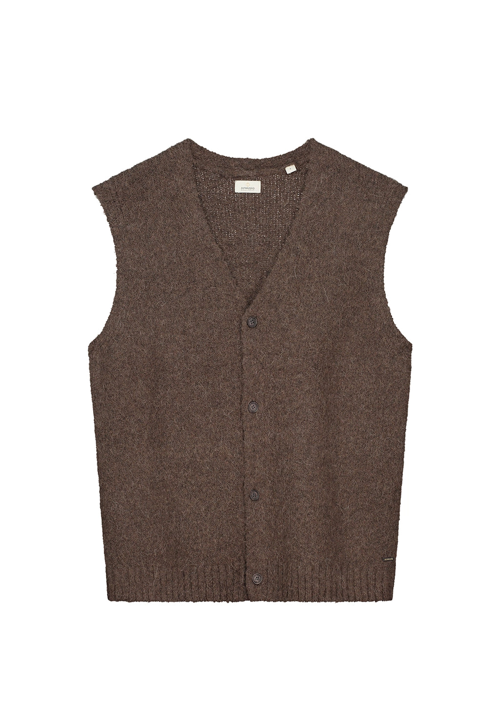 DSTREZZED HIGIN SPENCER ALPACA WOOL BLEND BUTTON VEST 405720