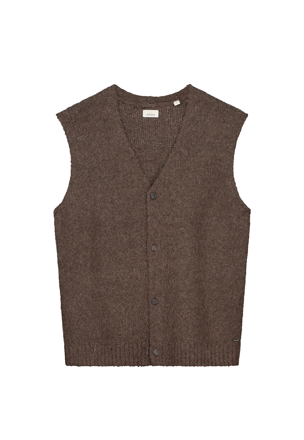 DSTREZZED HIGIN SPENCER ALPACA WOOL BLEND BUTTON VEST 405720