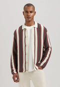 DSTREZZED PAR COTTON POLY KNITTED STRIPE SHIRT 405800