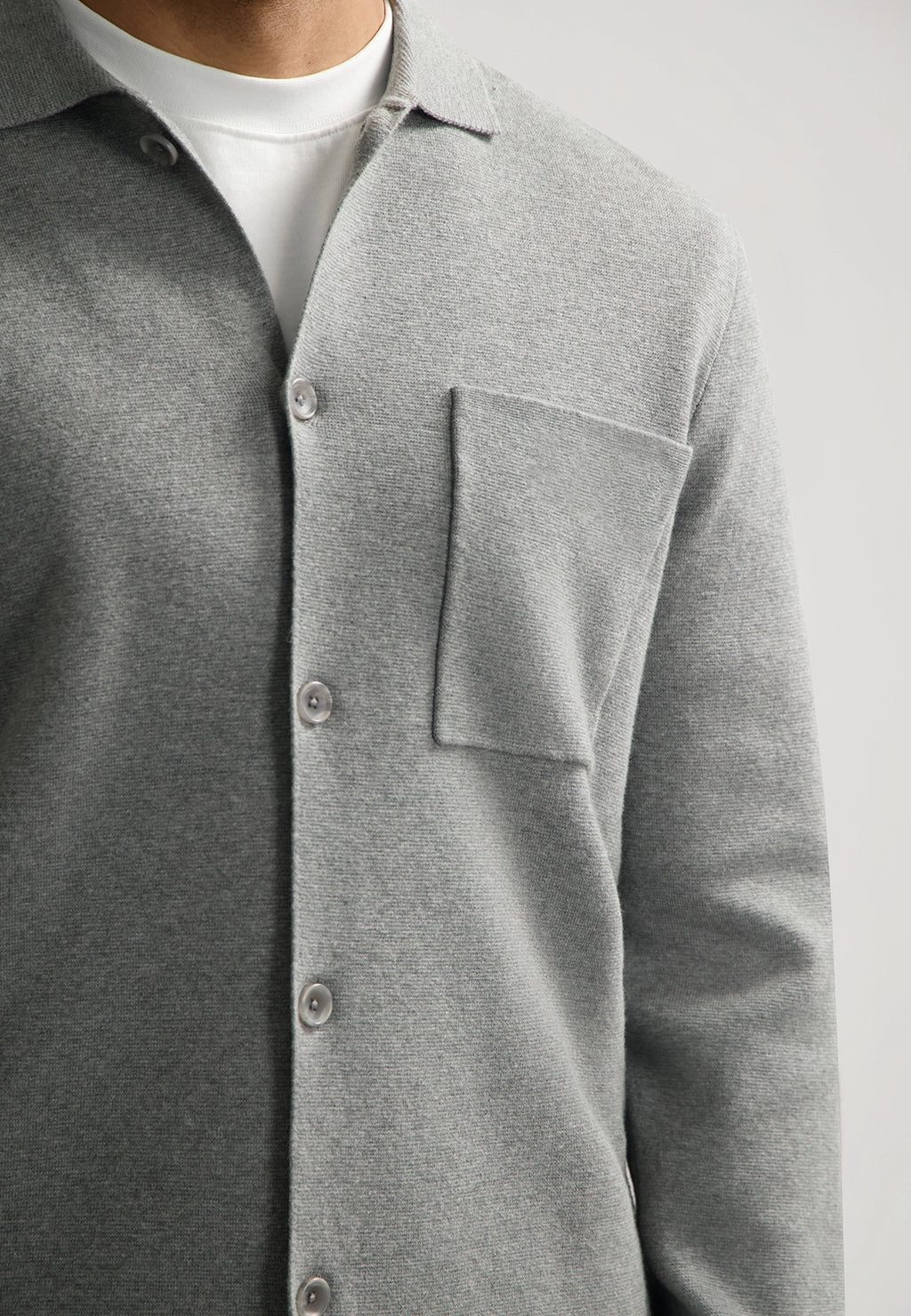 DSTREZZED CHEV KNITTED OVERSHIRT 405924