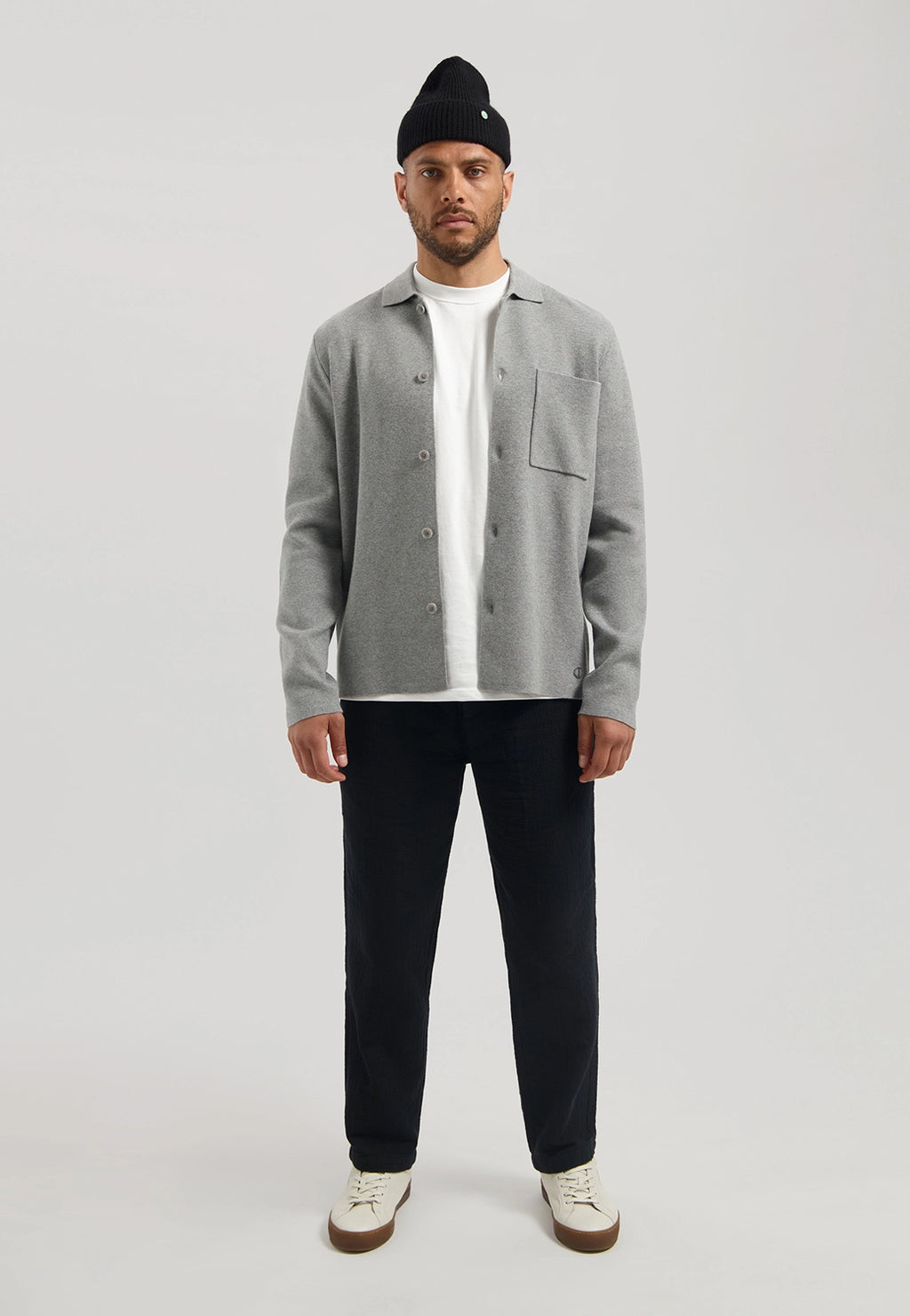 DSTREZZED CHEV KNITTED OVERSHIRT 405924