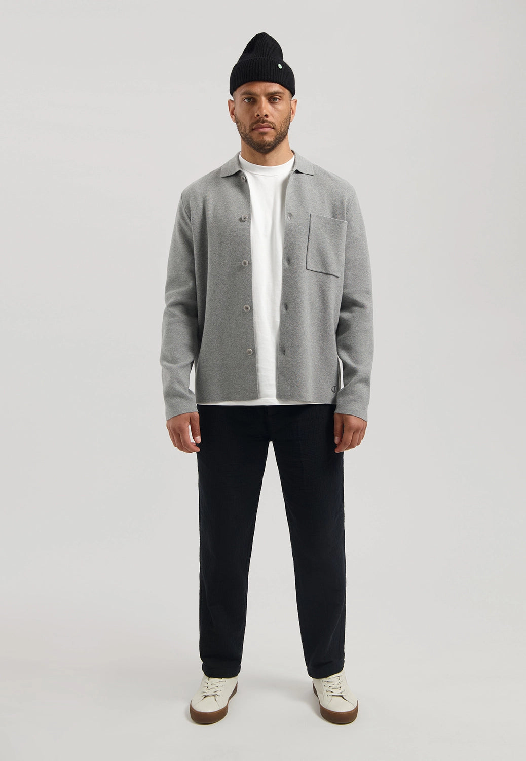 DSTREZZED CHEV KNITTED OVERSHIRT 405924