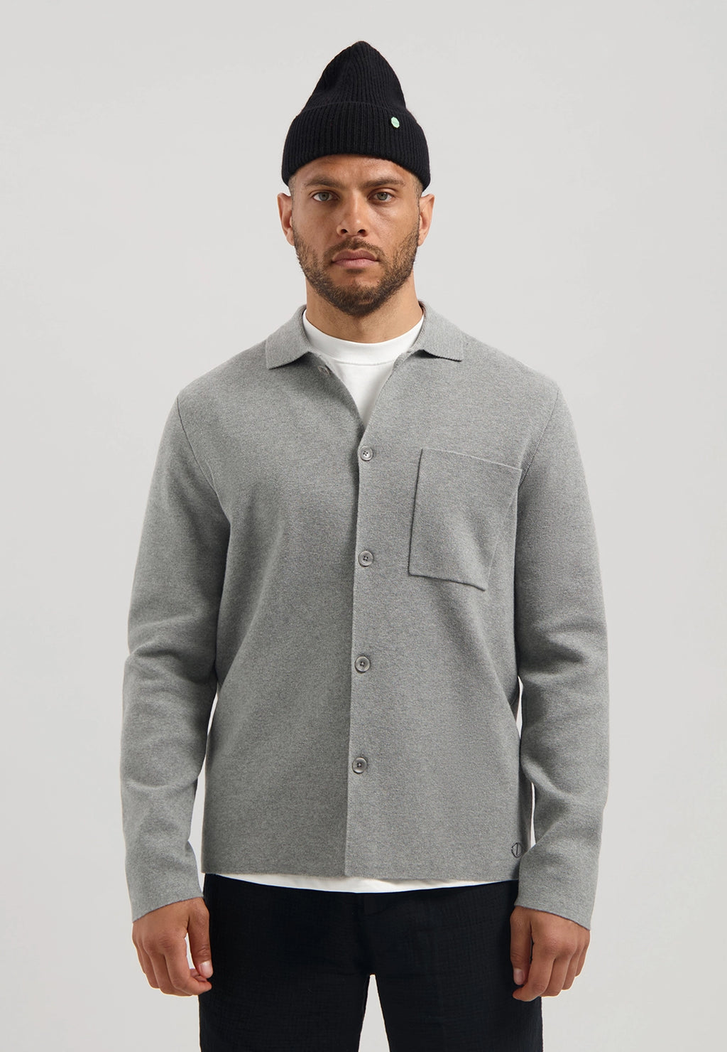 DSTREZZED CHEV KNITTED OVERSHIRT 405924