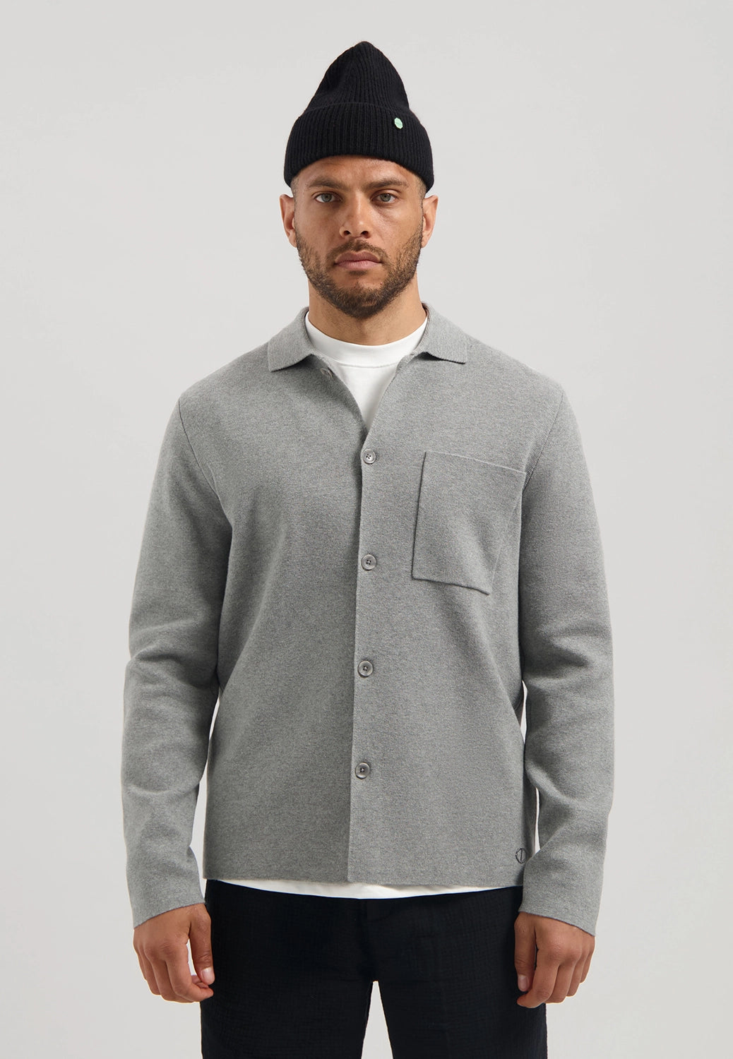 DSTREZZED CHEV KNITTED OVERSHIRT 405924