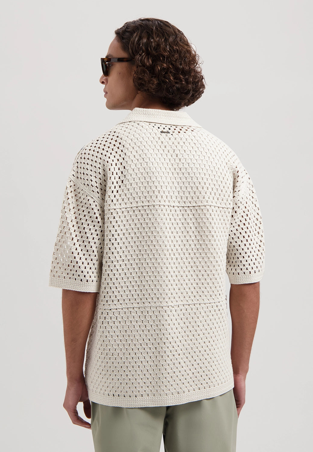 DSTREZZED LONELL COTTON MIX CROCHET S/S VEST 421000
