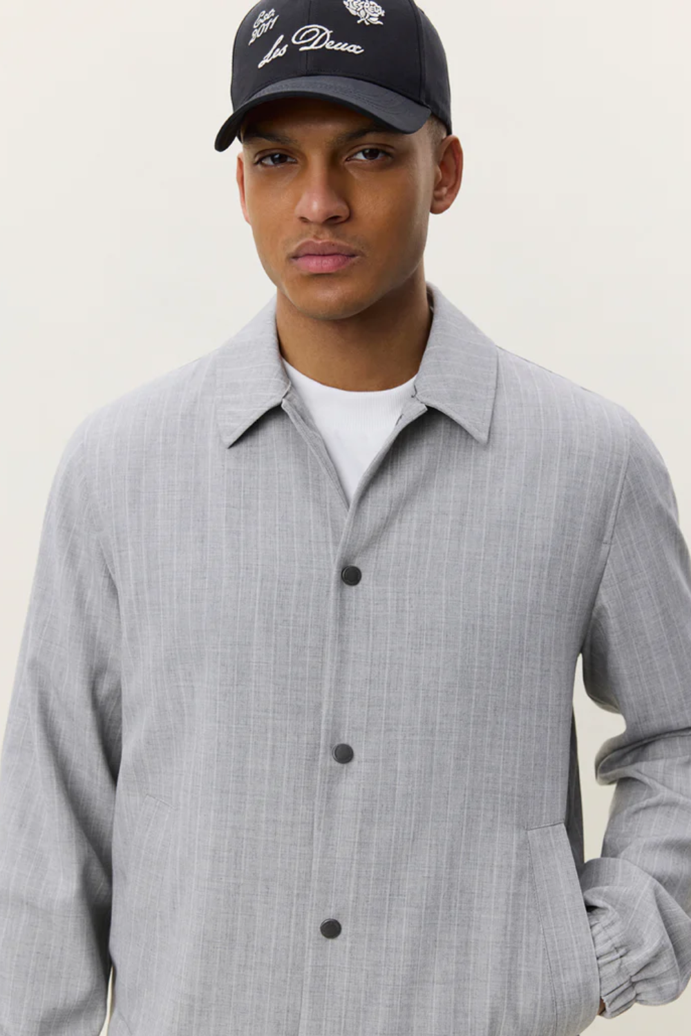 LES DEUX PINSTRIPE COACH JACKET 1001819