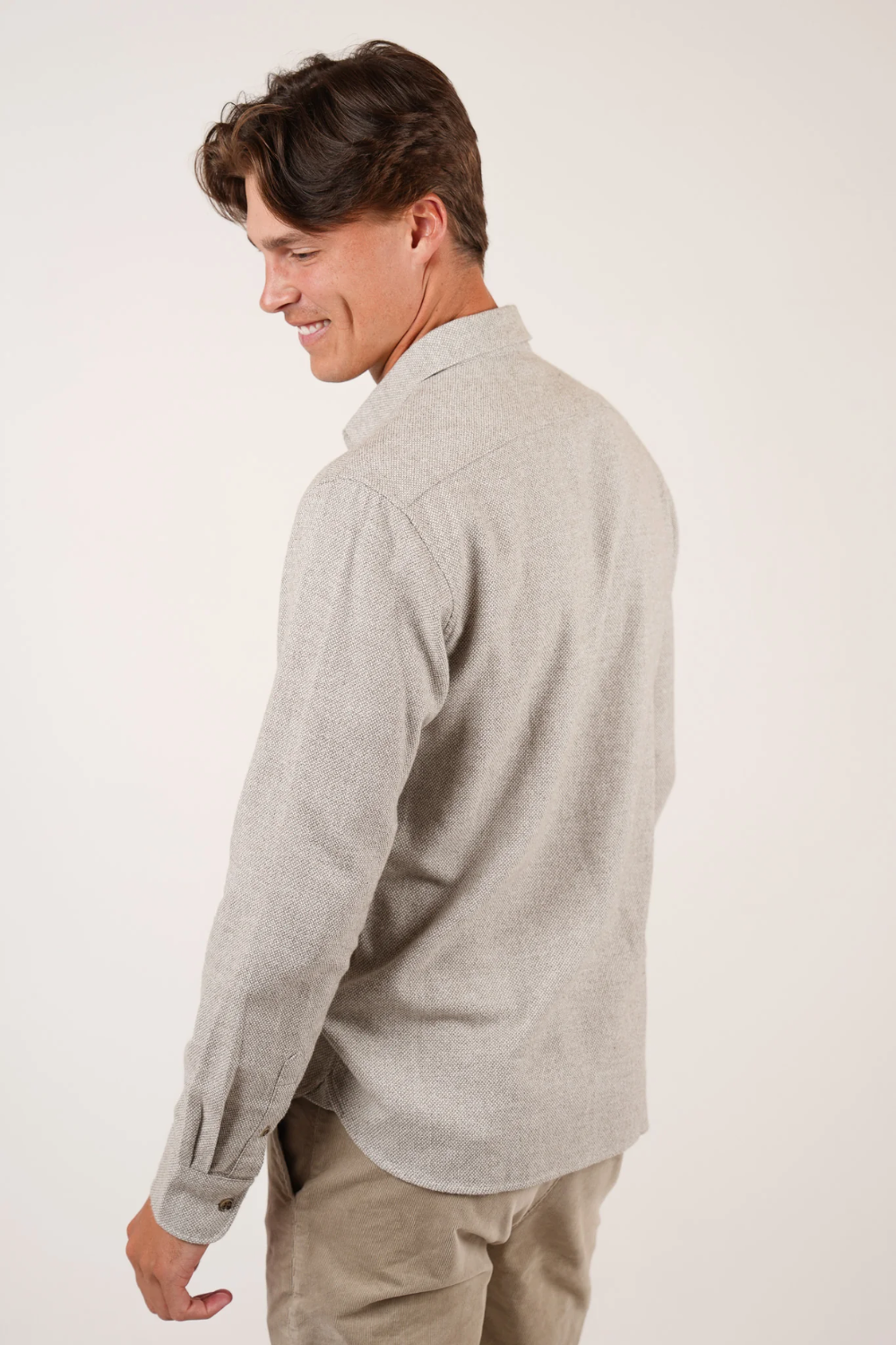 JAMES HARPER TEXTURED COTTON L/S SHIRT JHS636