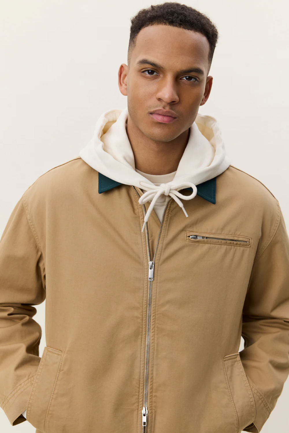 LES DEUX TWILL ZIPPER JACKET 1001841