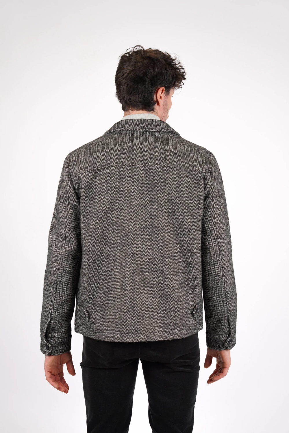 JAMES HARPER HERRINGBONE ZIP JACKET JHJ155