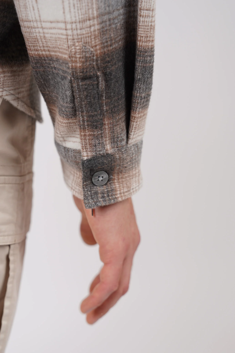 JAMES HARPER LARGE CHECK WOOL MIX OVERSHIRT JHJ154