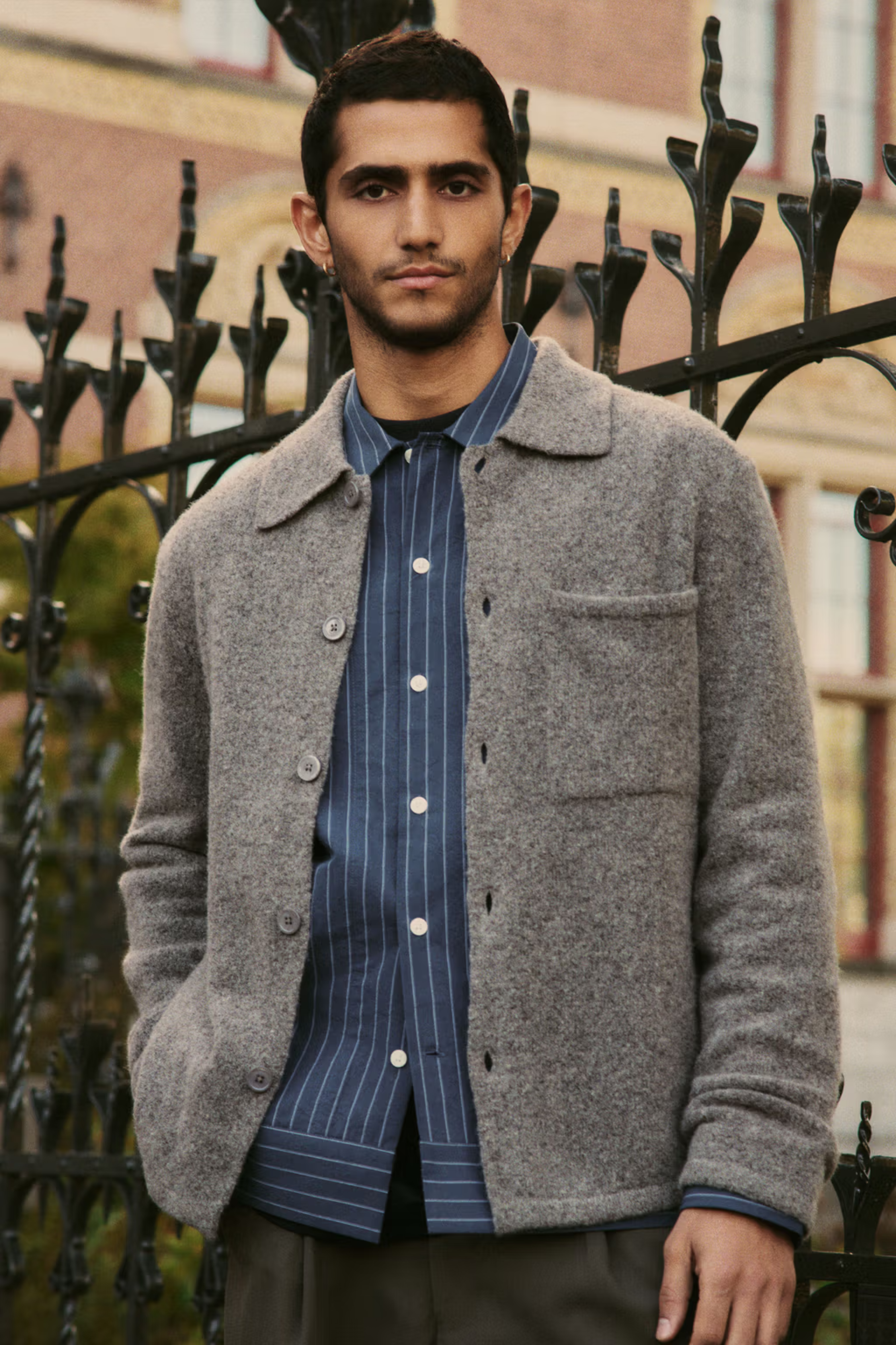 NN07 JONAS 6683 100% CERTIFIED BOUCLE WOOL CARDIGAN