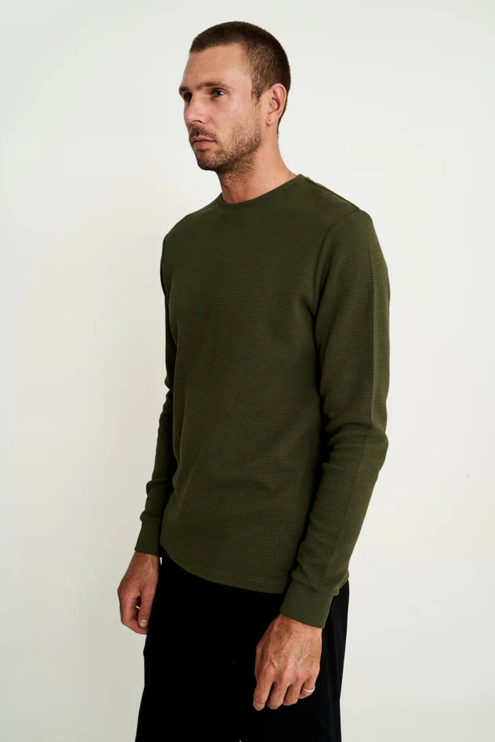 MR SIMPLE SMITH L/S WAFFLE TSHIRT M033212