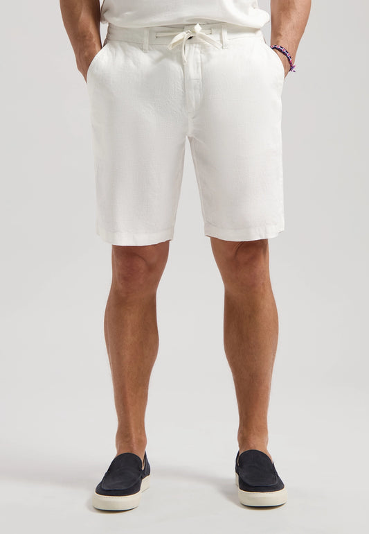 DSTREZZED JAMES PURE LINEN LOOSE FIT BEACH SHORTS 515496