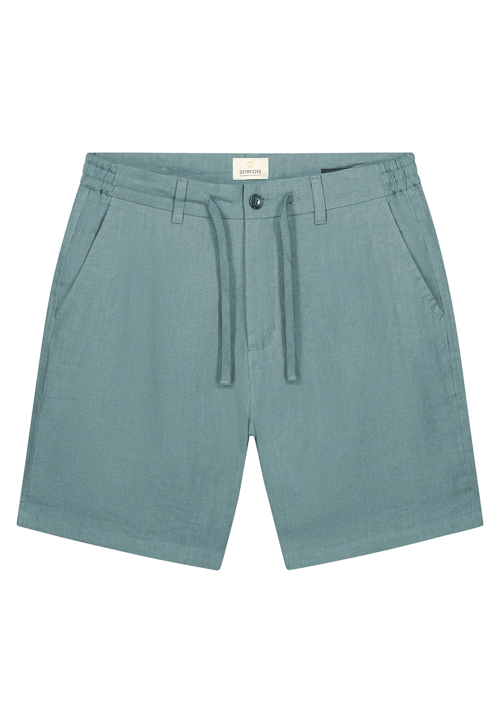 DSTREZZED JAMES PURE LINEN LOOSE FIT BEACH SHORTS 515496