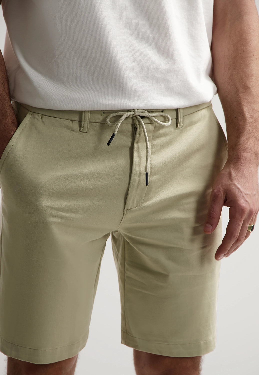 DSTREZZED LANCASTER COMFORT STRETCH COTTON JOGGER SHORTS 515498