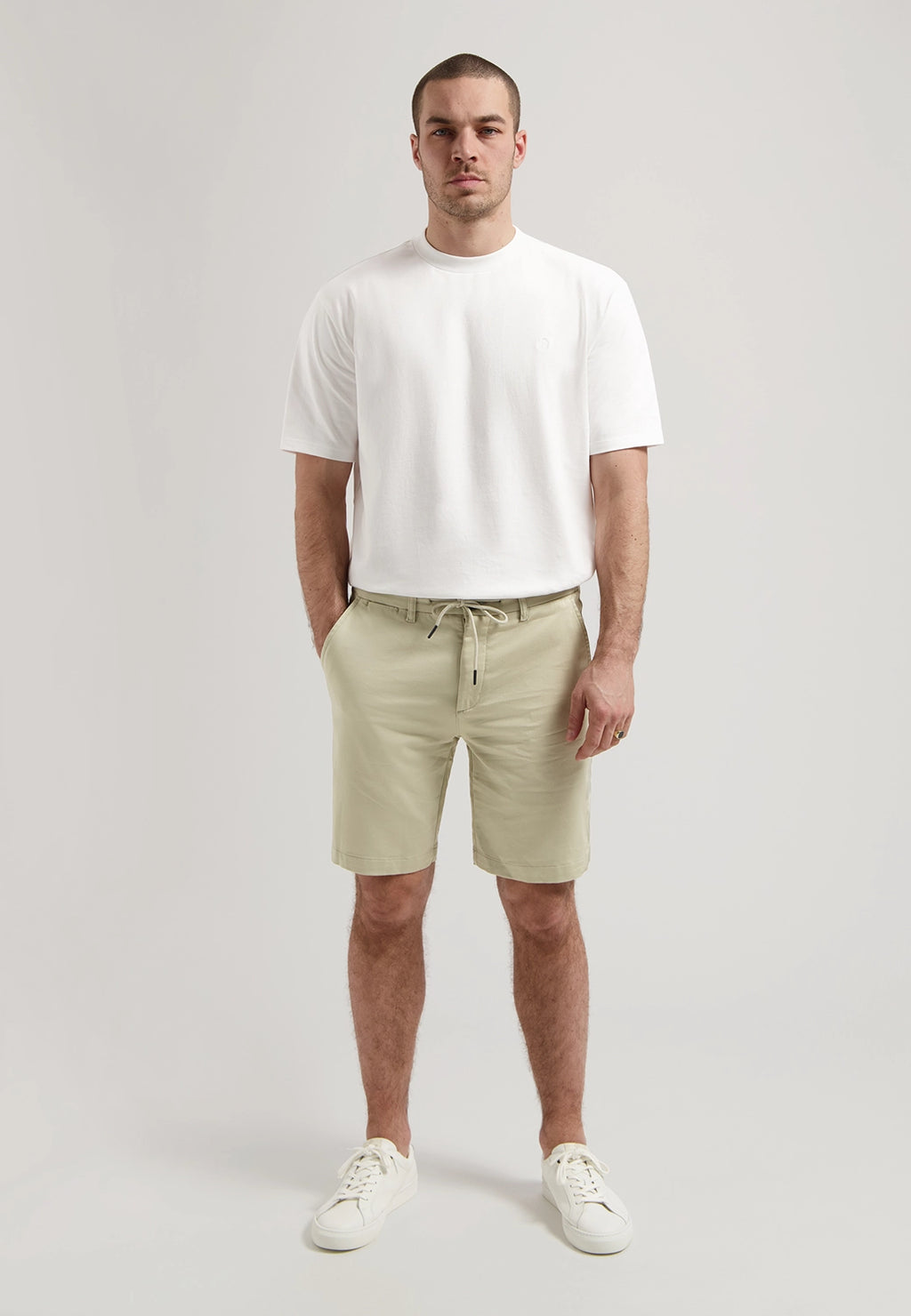 DSTREZZED LANCASTER COMFORT STRETCH COTTON JOGGER SHORTS 515498
