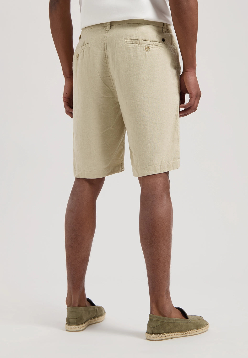 DSTREZZED LOGAN 100% LINEN LOOSE FIT BEACH SHORTS 515558
