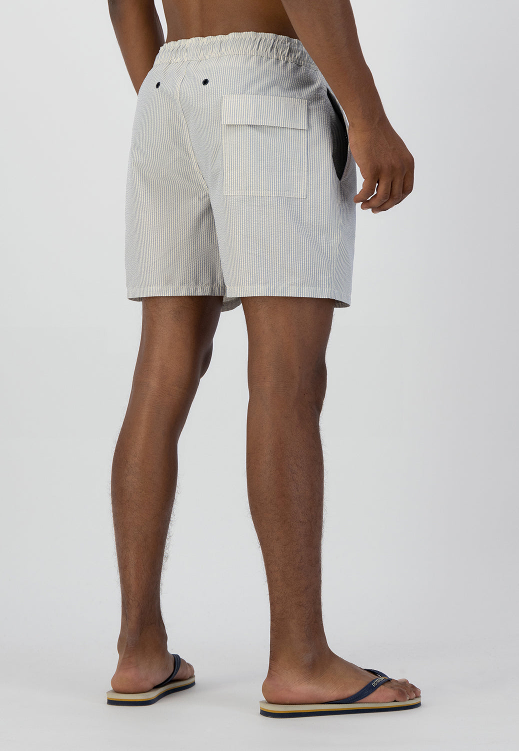 DSTREZZED SEERSUCKER STRIPE SWIMSHORTS 521260