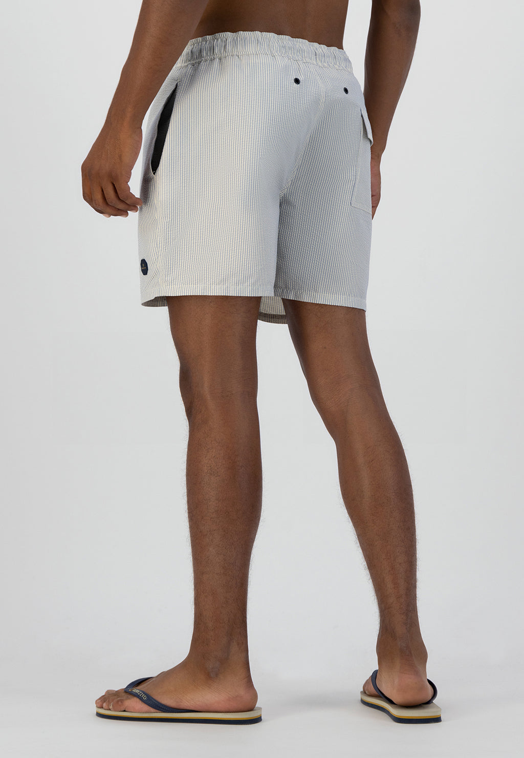 DSTREZZED SEERSUCKER STRIPE SWIMSHORTS 521260