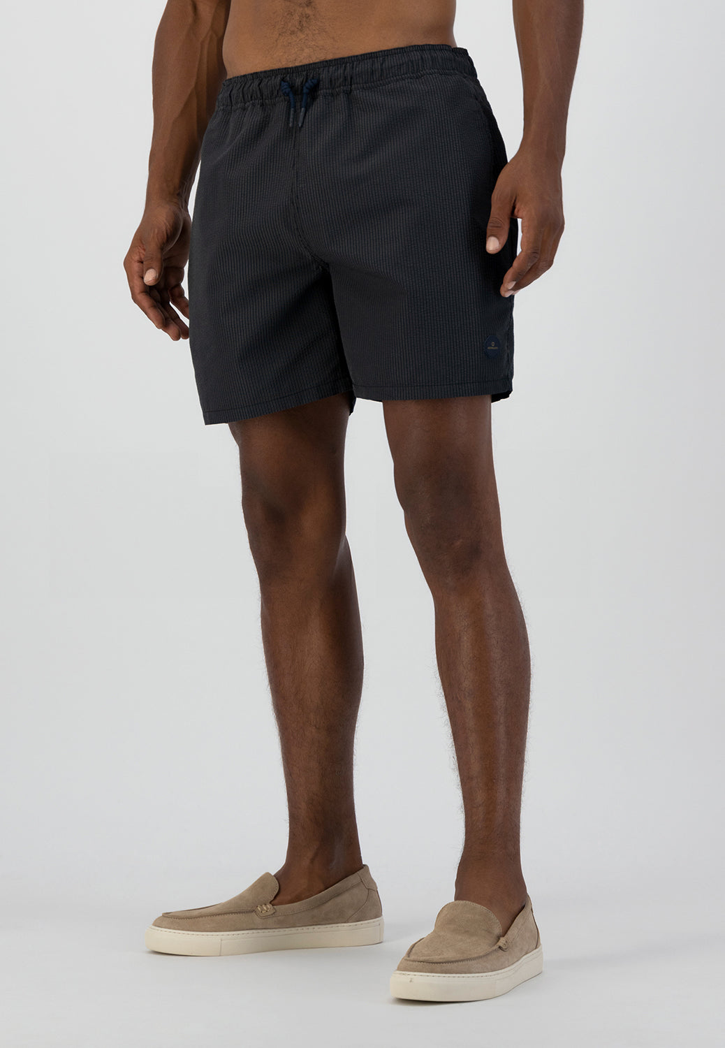 DSTREZZED SEERSUCKER STRIPE SWIMSHORTS 521260