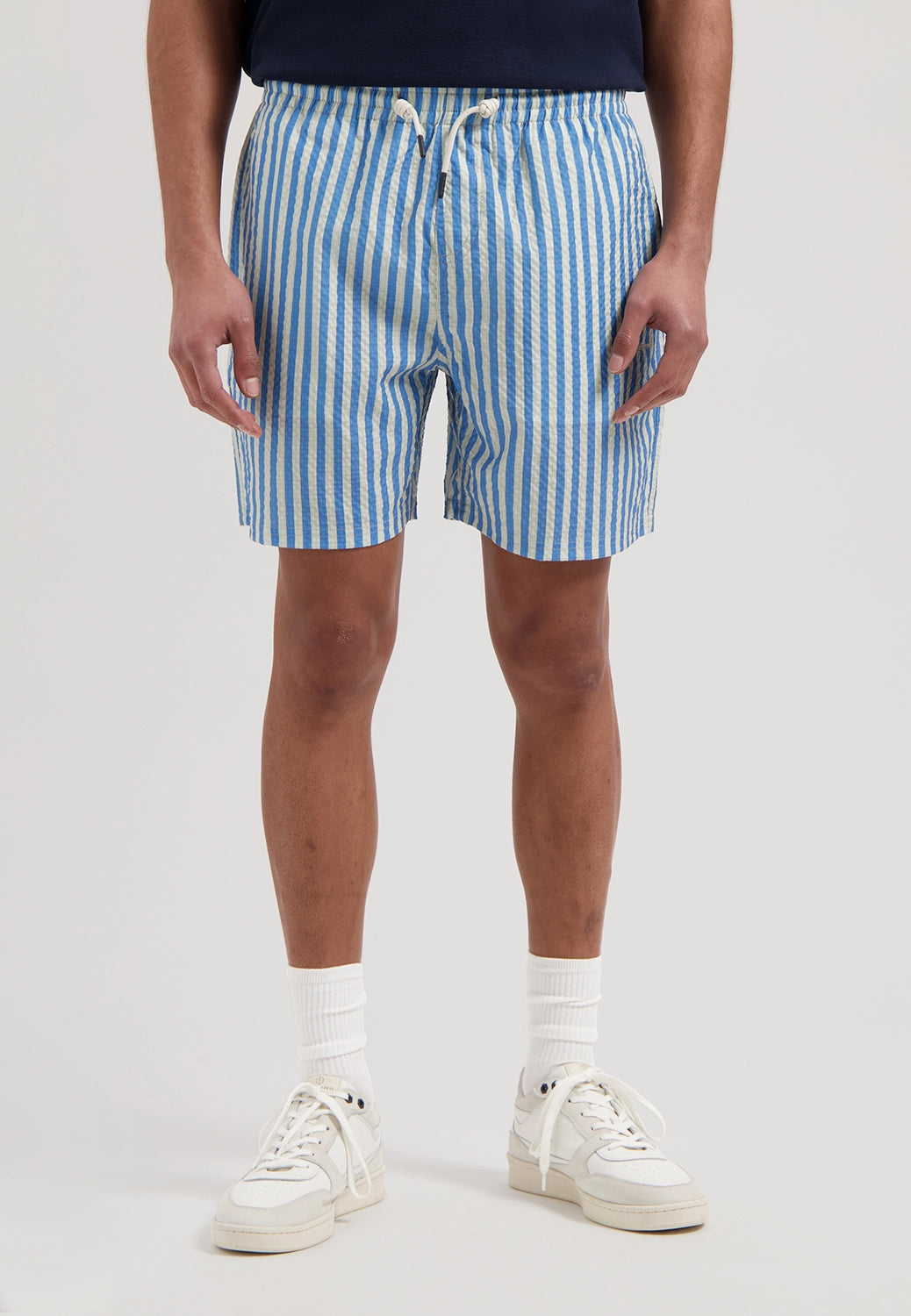 DSTREZZED CASE STRETCH COTTON STRIPE SWIMSHORT 522020