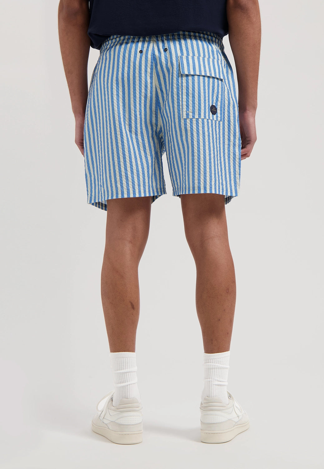 DSTREZZED CASE STRETCH COTTON STRIPE SWIMSHORT 522020