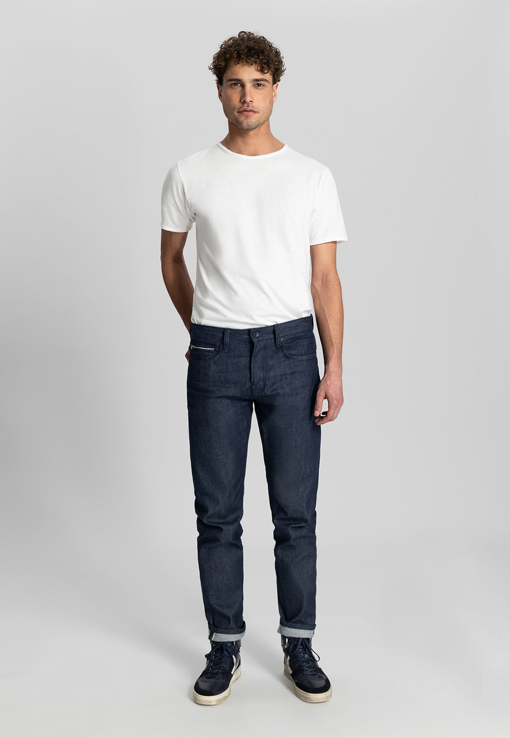 DSTREZZED GENT D RAW LOOSE TAPERED SELVEDGE DENIM JEAN 551264
