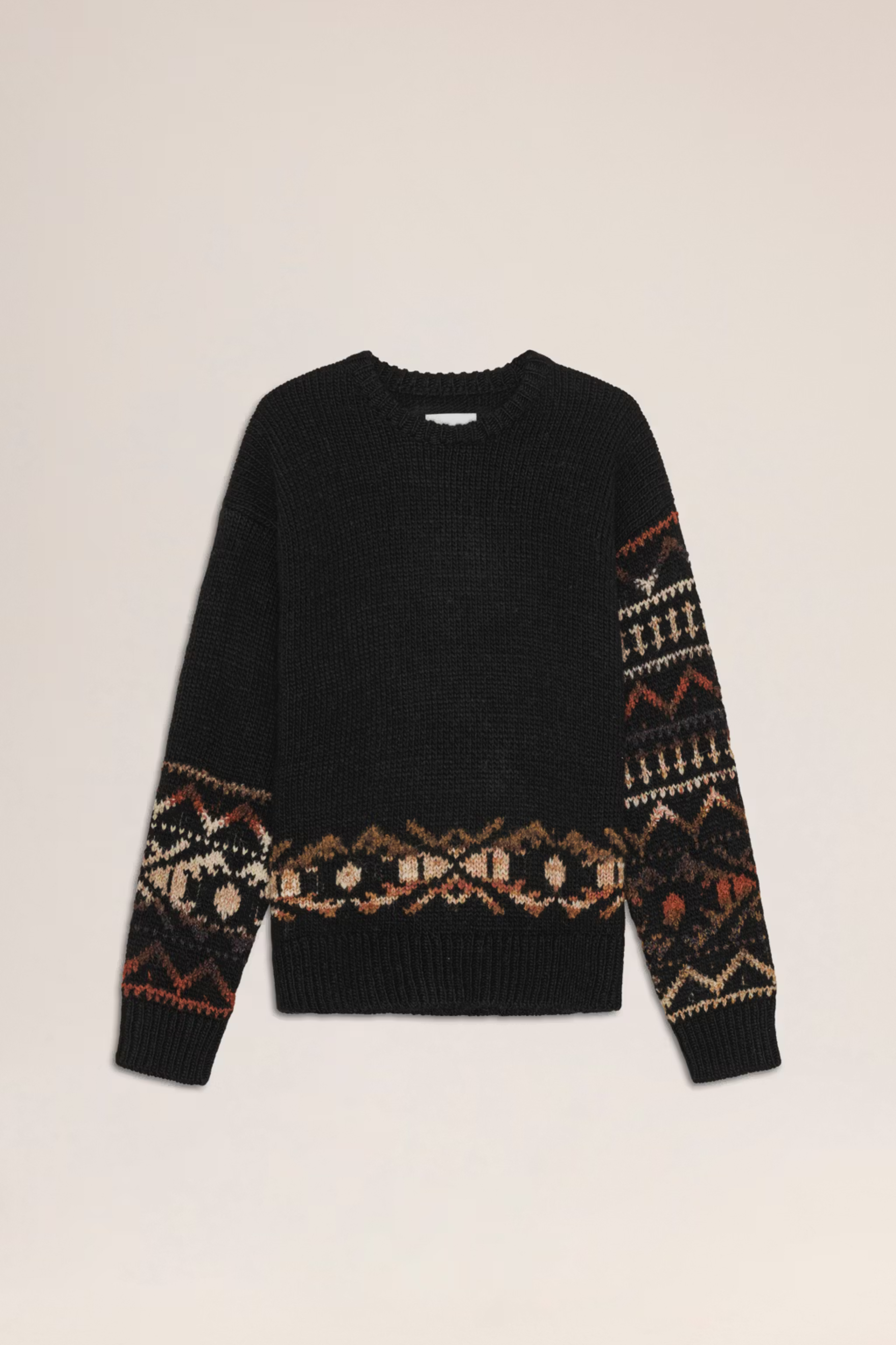 NN07 EMIL 60032 WOOL ALPACA MIX CHUNKY CREW KNIT